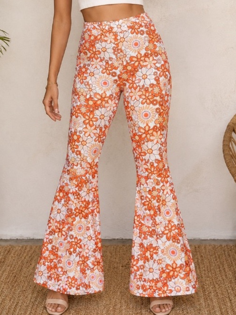 🔥 NWT DOSE multiple colors, floral bell bottom, high-rise hippie style pants